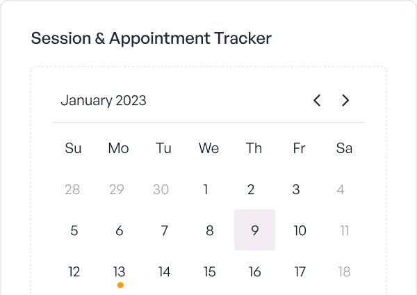 Client calendar