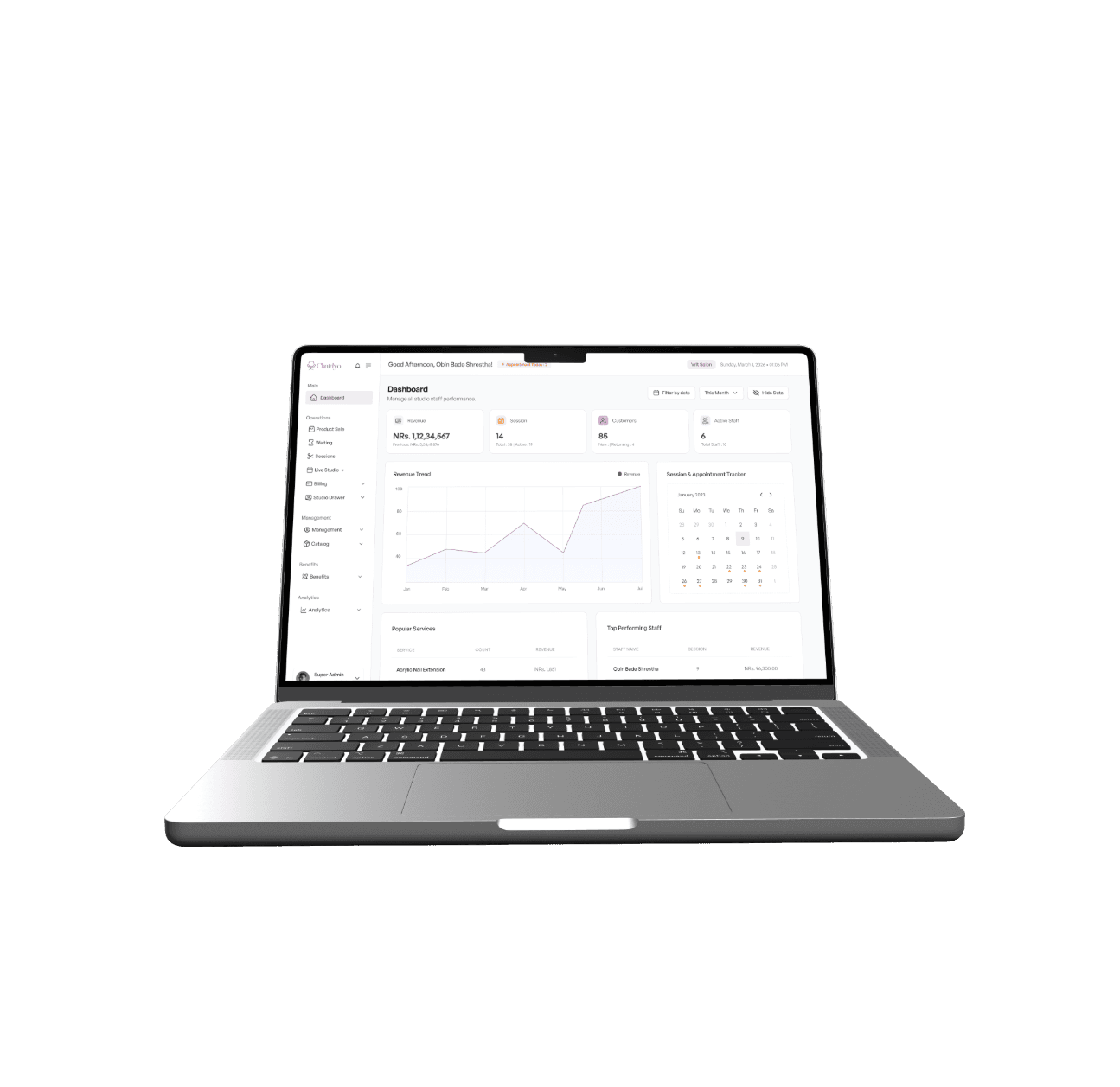Chairlyo dashboard